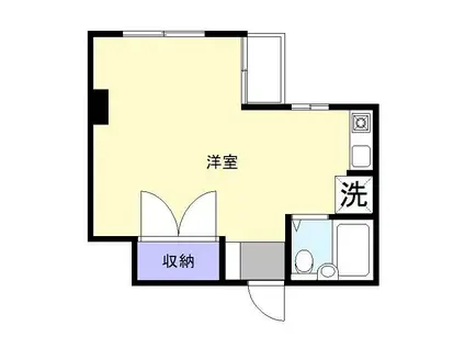 キャッスルプラザ木更津(ワンルーム/4階)の間取り写真