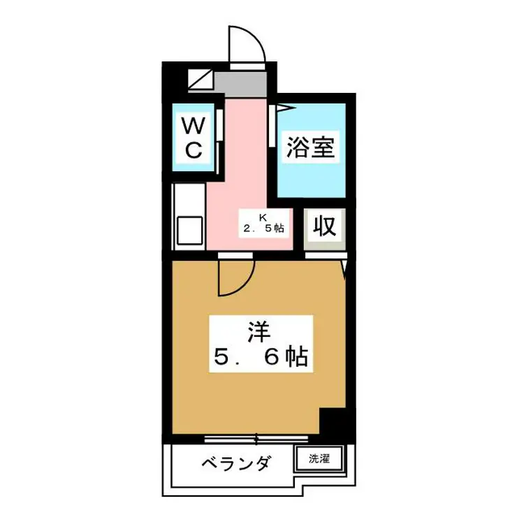 六軒町壱番館 2階階 間取り