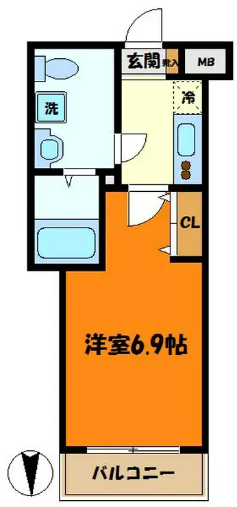 プレスト武蔵小杉 1階階 間取り