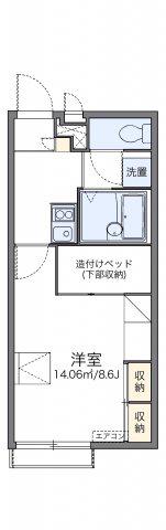 レオパレスM&E(1K/2階)の間取り写真
