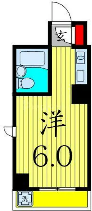 コーポ岩永 3階階 間取り