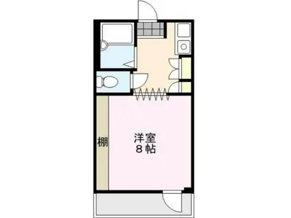 メディカルコーポI(1K/2階)の間取り写真