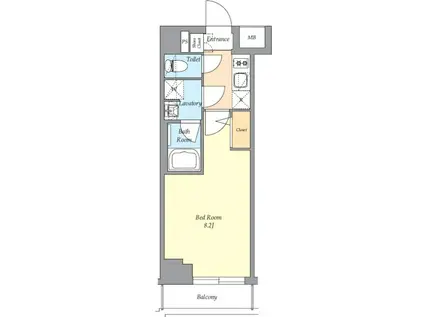 AIFLAT渋谷西原(1K/3階)の間取り写真