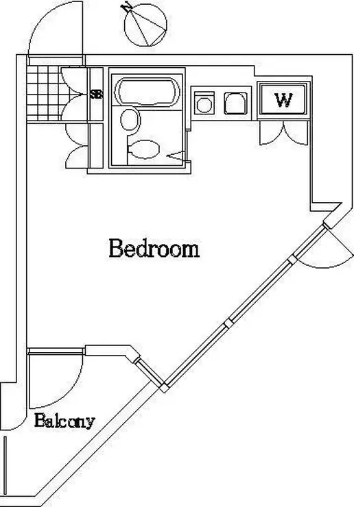 グリフィン横浜・ウェスタ 8階階 間取り