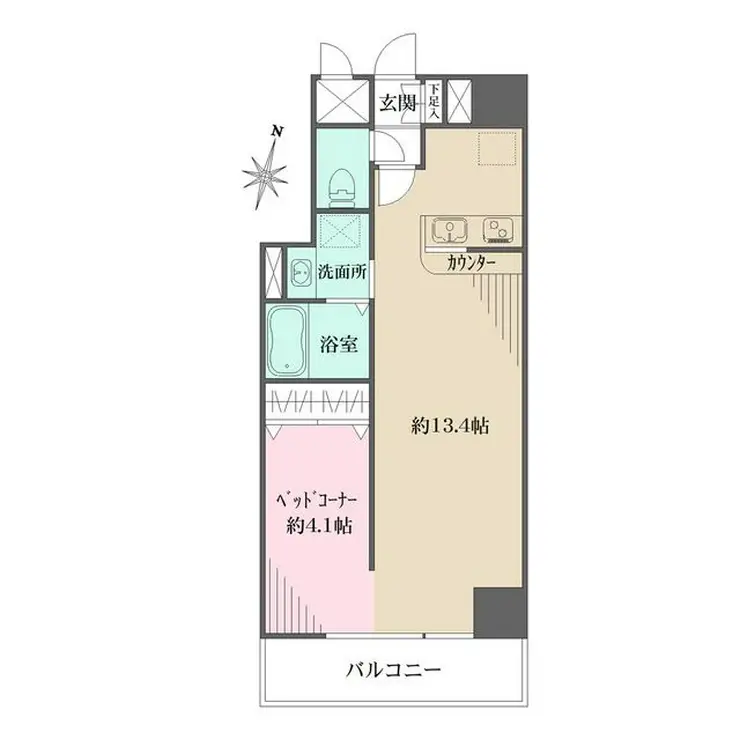 フレア・F 7階階 間取り