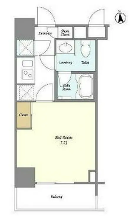 東急セットアップレジデンス恵比寿 8階階 間取り