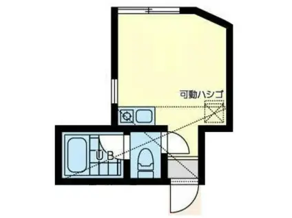 OASIS井土ヶ谷(ワンルーム/2階)の間取り写真