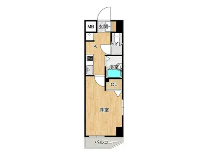 サンテミリオン池袋II(1K/8階)の間取り写真