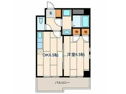 プランドール星川(1DK/3階)の間取り写真