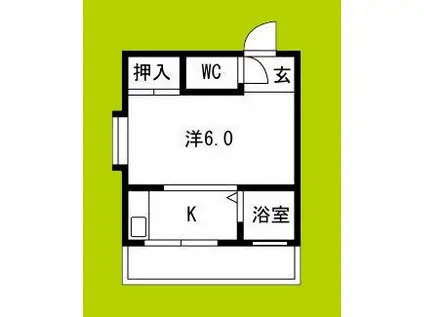 リアライズ東三国(ワンルーム/1階)の間取り写真