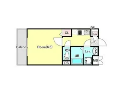 ジーメゾン泉エルデ(1K/3階)の間取り写真