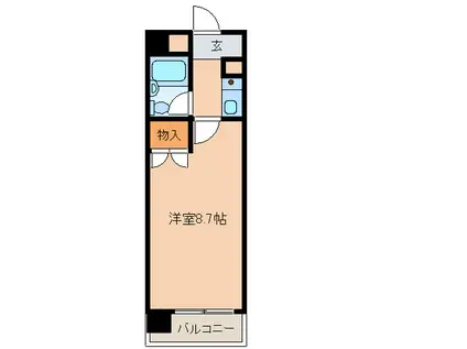 OMレジデンス名西(1K/7階)の間取り写真