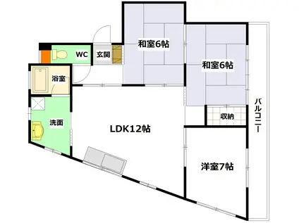 レジデンス曙(3LDK/3階)の間取り写真
