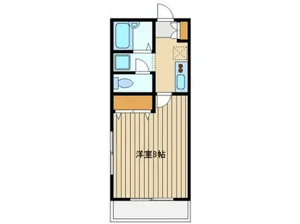 VILLAGE HILL(1K/3階)の間取り写真