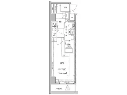 パティーナ桜台DUO(1K/3階)の間取り写真