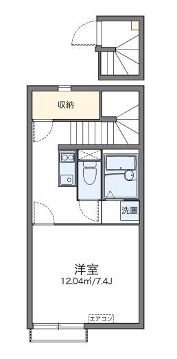 レオネクストプレザン今池(1K/2階)の間取り写真