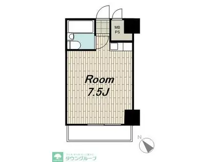 青山アルコープ(ワンルーム/6階)の間取り写真