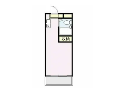 メゾンアルカンシェル(ワンルーム/3階)の間取り写真