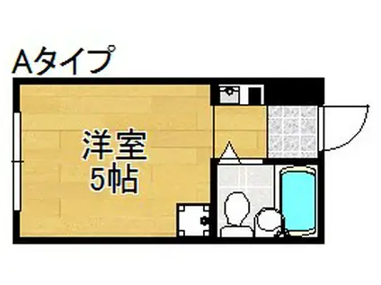 ベルシャトー南加賀屋(ワンルーム/2階)の間取り写真