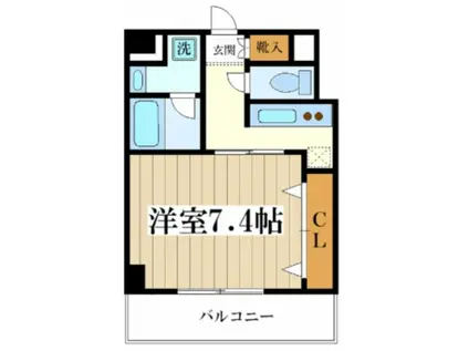 ドルチェヴィータ ファースト(1K/9階)の間取り写真