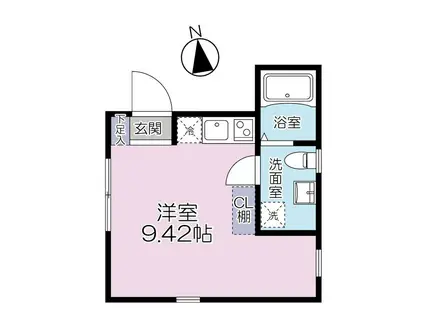 CASA BLANCHE 武蔵小山(ワンルーム/3階)の間取り写真