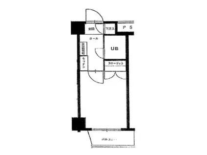 エヴェナール茗荷谷(1K/4階)の間取り写真
