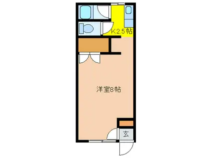コーポ花井(1K/2階)の間取り写真