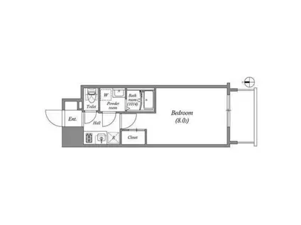 アドバンス大阪シック(1K/3階)の間取り写真