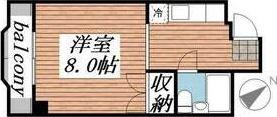 プレアール箕面粟生(1K/3階)の間取り写真