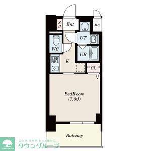 S-RESIDENCE浄心イースト(1K/5階)の間取り写真
