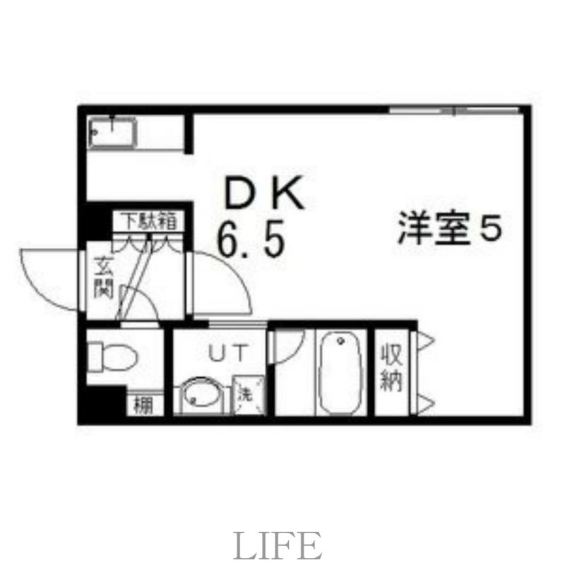 ブリックス南郷(1DK/3階)の間取り写真