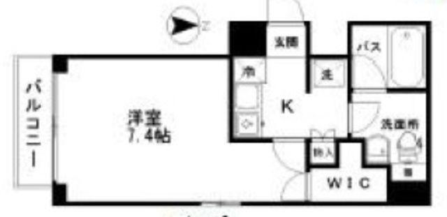 アクシーズグランデ高鼻町(1K/4階)の間取り写真