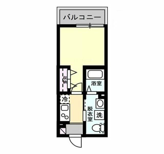 FELICE中山(1K/1階)の間取り写真