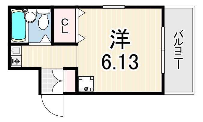 ダイドーメゾン青木(1K/2階)の間取り写真
