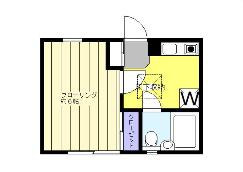 D-RESIDENCE阿佐ヶ谷(1K/2階)の間取り写真