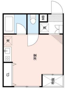 レジナス蕨(ワンルーム/1階)の間取り写真