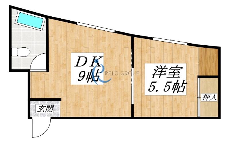 コーポエンゼル(1DK/3階)の間取り写真