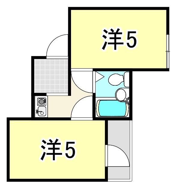 花KAWA(2K/2階)の間取り写真