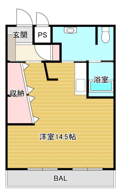 ＪＲ東海道本線 天竜川駅 徒歩35分 3階建 築40年(ワンルーム/2階)の間取り写真