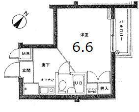 DAIHO PLAZA荻窪(ワンルーム/5階)の間取り写真