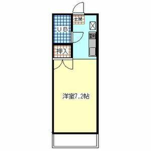 ロイヤル国立(1K/2階)の間取り写真