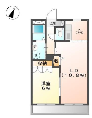 エテルノ・ヴァリータ(1LDK/1階)の間取り写真