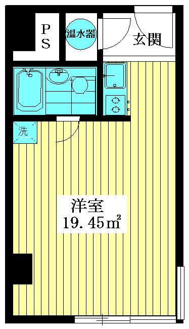 トーカン新宿キャステール(ワンルーム/10階)の間取り写真