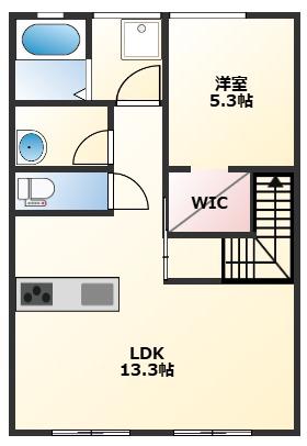 NICO HOUSE(1LDK/2階)の間取り写真