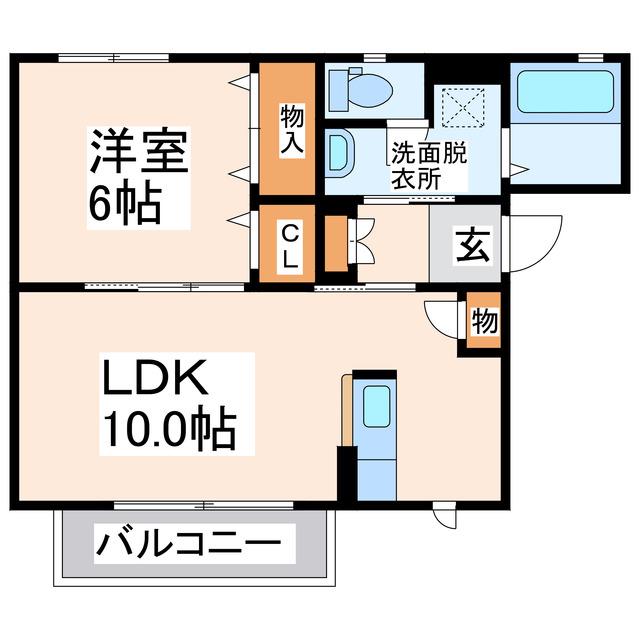 ST.REGIS(1LDK/2階)の間取り写真