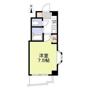 グランヴィア徳川(1K/6階)の間取り写真