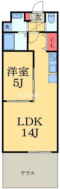 金太郎ヒルズ164(1LDK/1階)の間取り写真