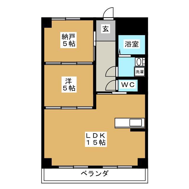 アバンハウスI-A(1SLDK/1階)の間取り写真