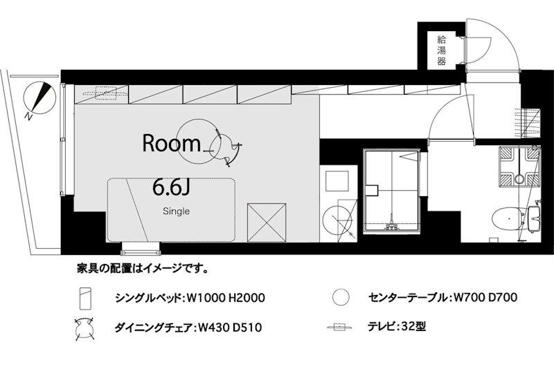 藤和シテイコープ新大塚(ワンルーム/3階)の間取り写真