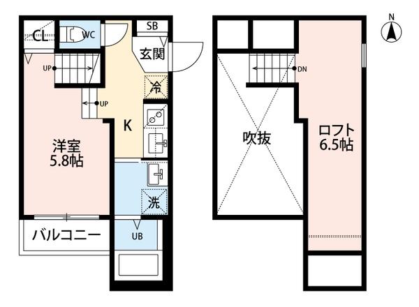 CRESTRE SUR 新水前寺(ワンルーム/1階)の間取り写真